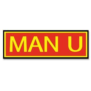  MAN U (Manchester United) Bumper Sticker 