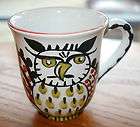 rare starbucks coffee company sberna deruta italy owl mug exclusive