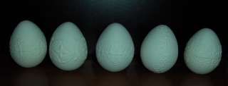 10 Lace Applique Eggs Ready to Paint / Finish Ceramic Bisque  