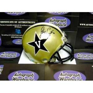 Jay Cutler autographed Football Mini Helmet (Vanderbilt)