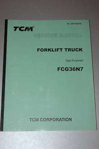 TCM FORKLIFT SERVICE MANUAL GAS POWERED FCG36N7  