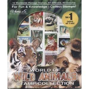   Stamp Collecting Packet   World of Wild Animals Stamps Toys & Games