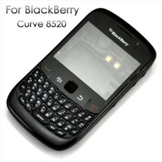 Black Full Housing Skin Cover For Blackberry Curve 8520  