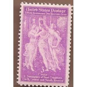  Stamps US The Three Graces Botticellis Spring Scott 895 