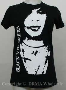 Authentic BLACK VEIL BRIDES Andy Girl Tee Juniors T Shirt S M L XL 