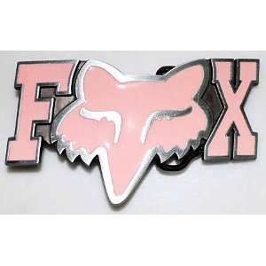  Fox Head Belt Buckle   Pink 