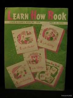 1959 Learn How Book Crochet Knit Tat Embroidery  