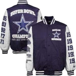 This is an authentic NFL 5 TIME Super Bowl Champion jacket by GIII 