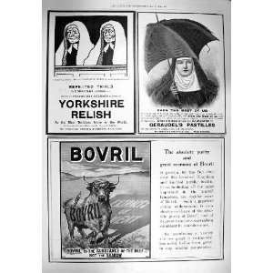  1900 ADVERTISEMENT BOVRIL GERAUDEL YORKSHIRE RELISH