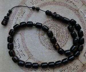 Prayer Beads Black Coral Yusr komboloi Tasbih  Masbaha  