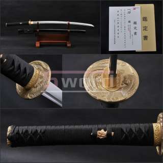 fully handmade samurai sword damascus folded steel sharp practical 