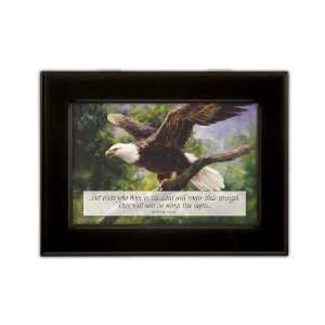 Cottage Garden Birds Musical Jewelry Box Plays Wind Beneath My Wings