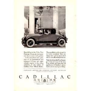  1924 Ad Cadillac Motor Car Company V 63 Coupe Original 