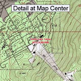 USGS Topographic Quadrangle Map   South Lake Tahoe, California (Folded 