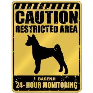  New  Caution  Restricted Area . Basenji Monitoring 