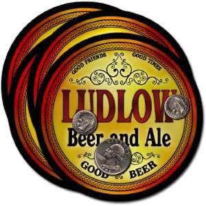  Ludlow, ME Beer & Ale Coasters   4pk 