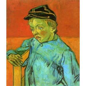 Oil Painting The Schoolboy (Camille Roulin) Vincent van Gogh Hand Pa 