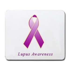  Lupus Awareness Ribbon Mouse Pad