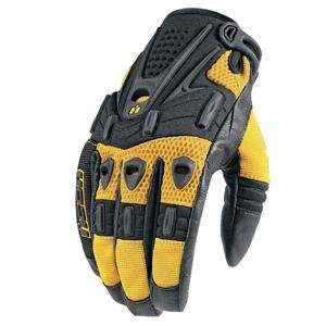  Icon Tarmac 3 Gloves   3X Large/Yellow Automotive