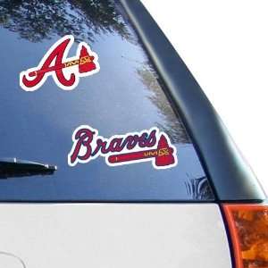  MLB Atlanta Braves 2 Pack 4 x 4 Die Cut Decals Sports 