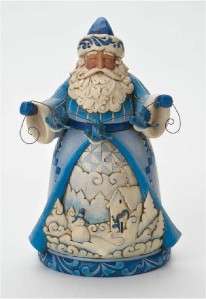 Jim Shore Its a Blue Christmas Blue Santa Figurine 4019789  