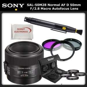  Sony SAL 50M28 Normal AF D 50mm f/2.8 Macro Autofocus Lens 