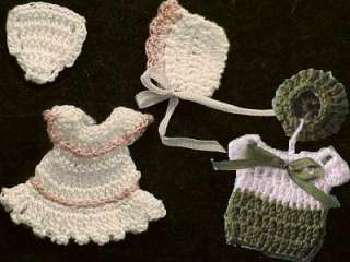 DOLLHOUSE Baby Dress & Outfit Heidi Ott White w Pink, Green White boy 