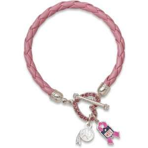   Redskins Breast Cancer Awareness Pink Rope Bracelet