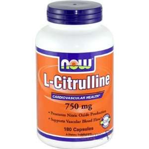  Now L Citrulline 750mg, 180 Capsule Health & Personal 