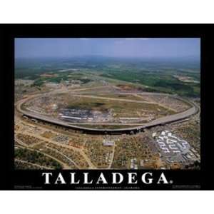  Small Talladega Raceway Aerial Unframed Print Sports 