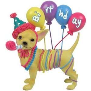  Birthday Balloons Chihuahua Figurine