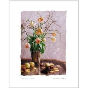  Peach Tulips And Pears    Print