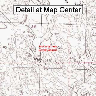  USGS Topographic Quadrangle Map   McCarty Lake, Nebraska 