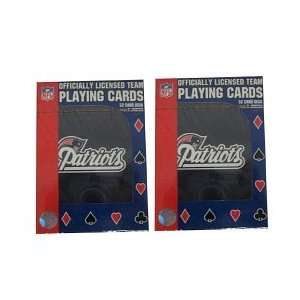  2 Packs of NFL Team Playing Cards   Patriots   New England 