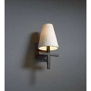   Light Wall Sconce w/ Cone Shade BRKN MBLK New Finish