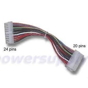20 Pin Male to 24 Pin Female Power Supply to Motherboard Adapter Cable 
