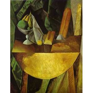     Pablo Picasso   32 x 42 inches   Bread and Fruit Dish on a Table