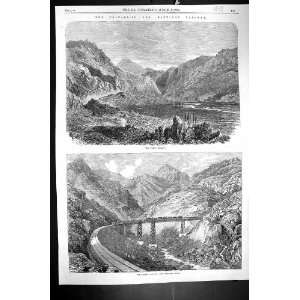  1864 Valparaiso Santiago Railway Tabon Incline Maquis 