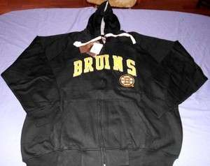 Boston Bruins Hoodie 3XL Stitched Full Zip NHL Specialty Double Logos 