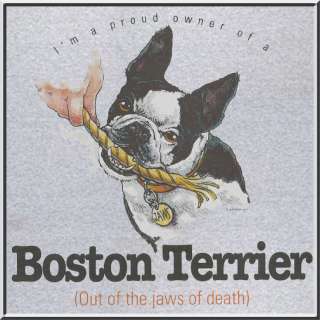 Funny Boston Terrier Jaws Of Death Shirt S 2X,3X,4X,5X  