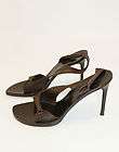 bottega veneta brown leather high heeled sandals shoes eu 40