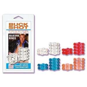  Buck shot silicone rings blue
