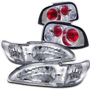 Eautolight 1994 1995 Ford Mustang 2in1 Head Lights+led Tail Lights 