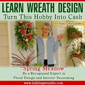 Spring Meadow How to Make a Wreath, Book on CD