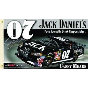  Casey Mears Jack Daniels Two Sided 3X5 Flag Sports 