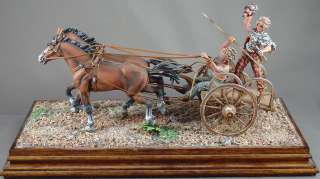   painted 54mm Celtic War chariot model figure miniature Boudicca  
