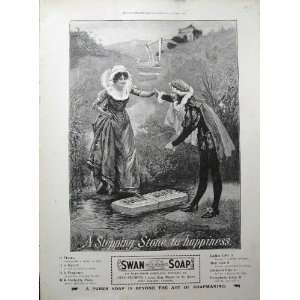    1900 Advertisement Swan Soap Lever Brothers Romance