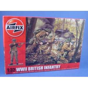  Airfix 132 Toy Soldiers WWII British Infantry 14 Piece 