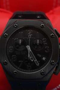 Mens Swiss Legend Trimix Black Phantom Combat 10541 BLK Chronograph 