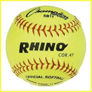  Rhino 11In Syntex Softball (Set Of 6)